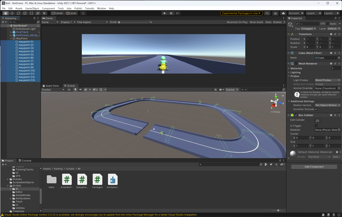 Kart Racing simulation